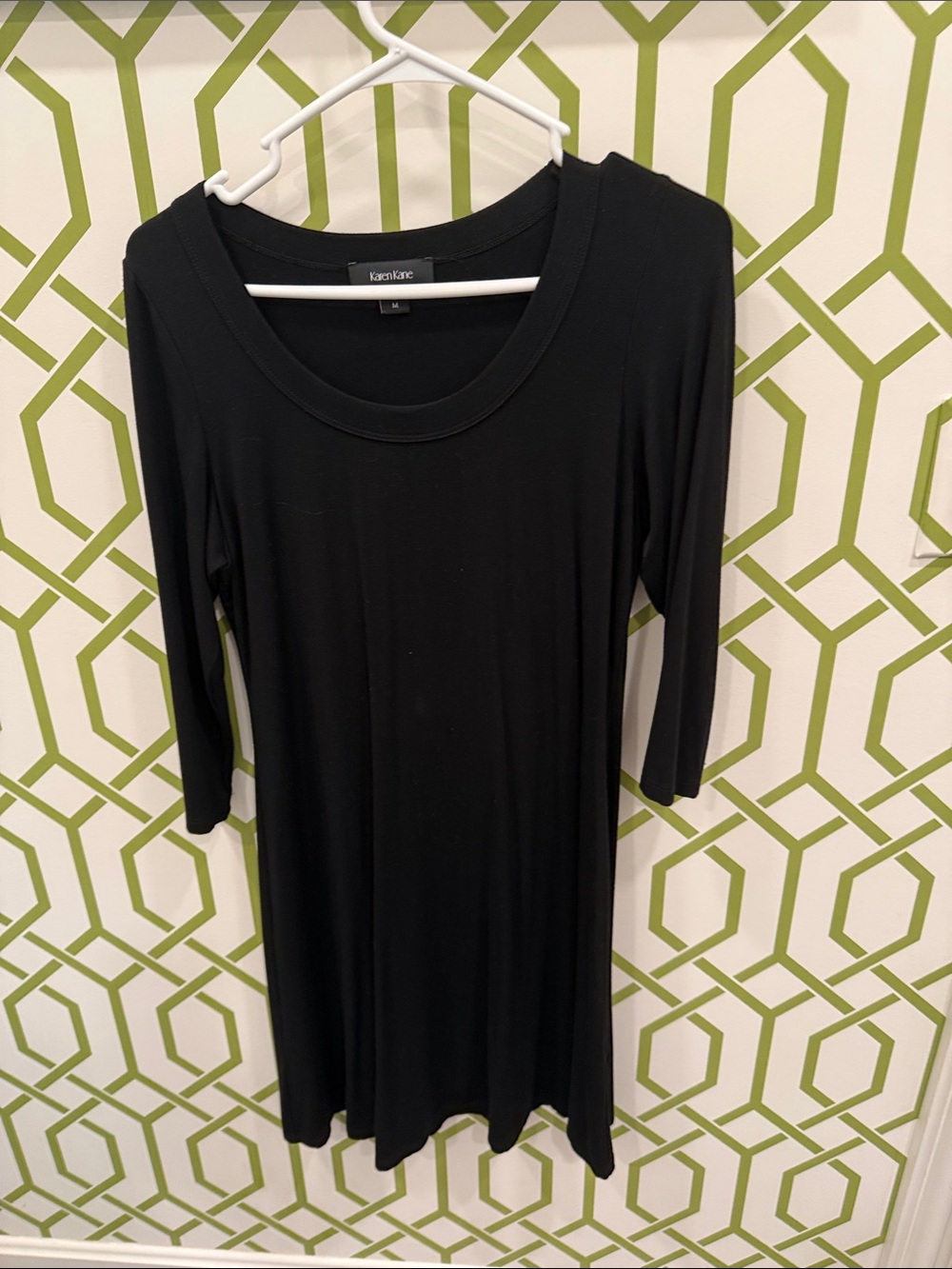 Karen Kane Darling Black Scoop Neck Midi Dress!